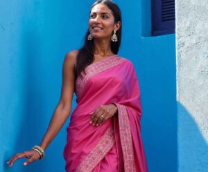 Pink Saree